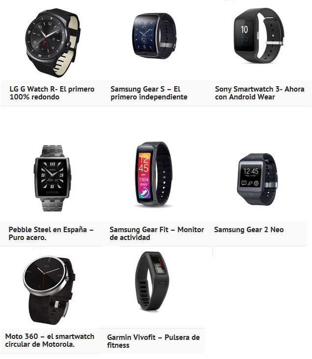 Relojes inteligentes o Smartwatch